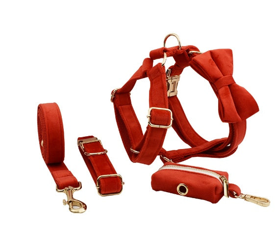 Collar para mascotas, tela para perros, terciopelo
