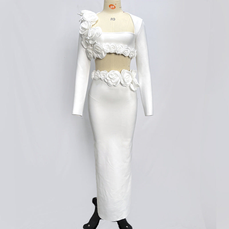 Ensemble deux pièces à manches longues pour femme