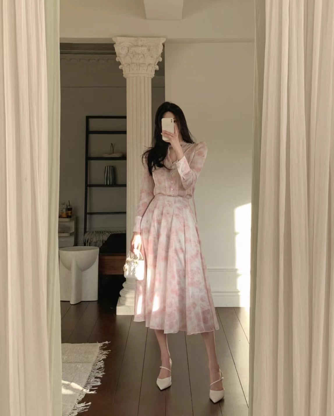 Ensemble jupe taille haute pour femme