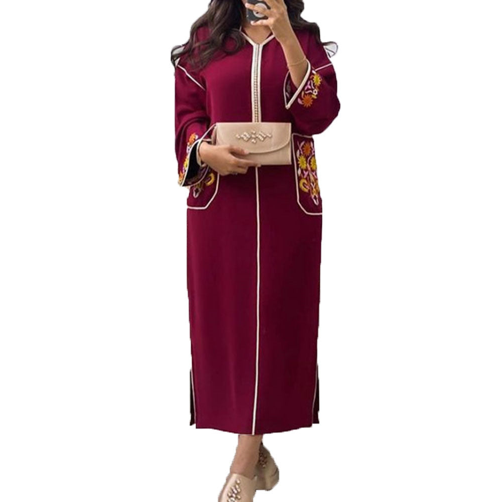 Robe musulmane Dubaï Hijab longue pour femmes, à capuche, élégante et tendance