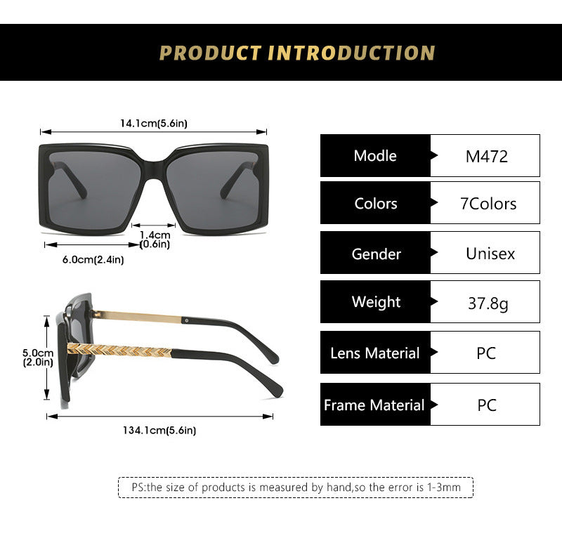 Caja De Moda Gafas De Sol De Lujo Con Luz De Pasarela Simple