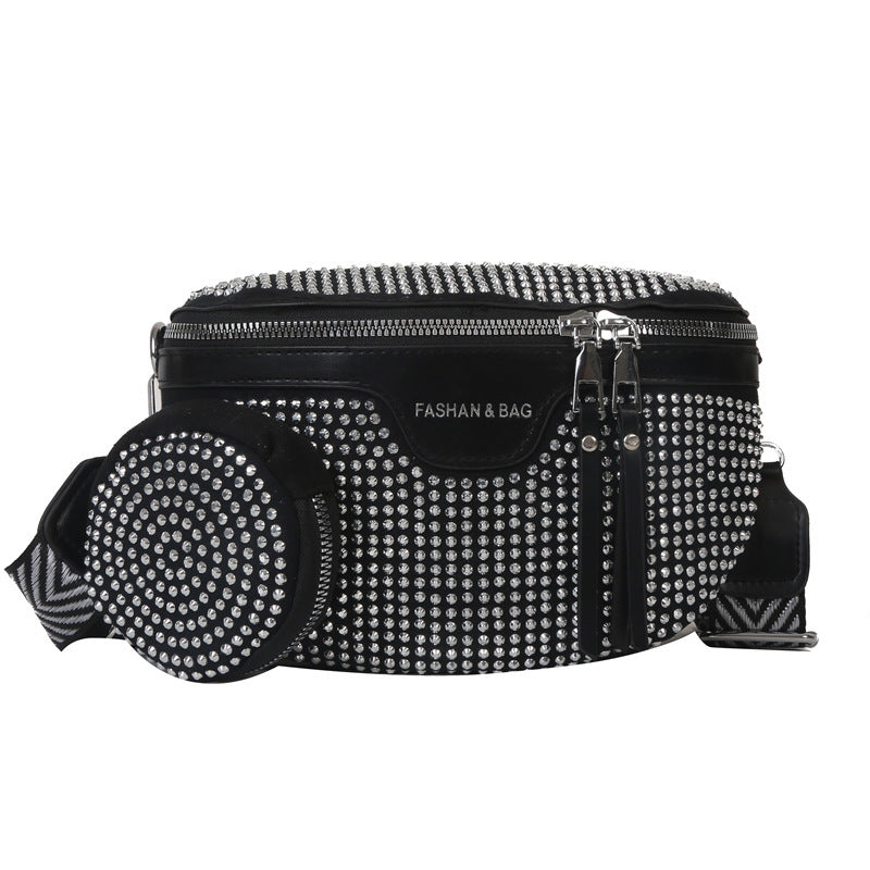 Sac à bandoulière simple, ceinture, décontracté, grande capacité, petit sac carré