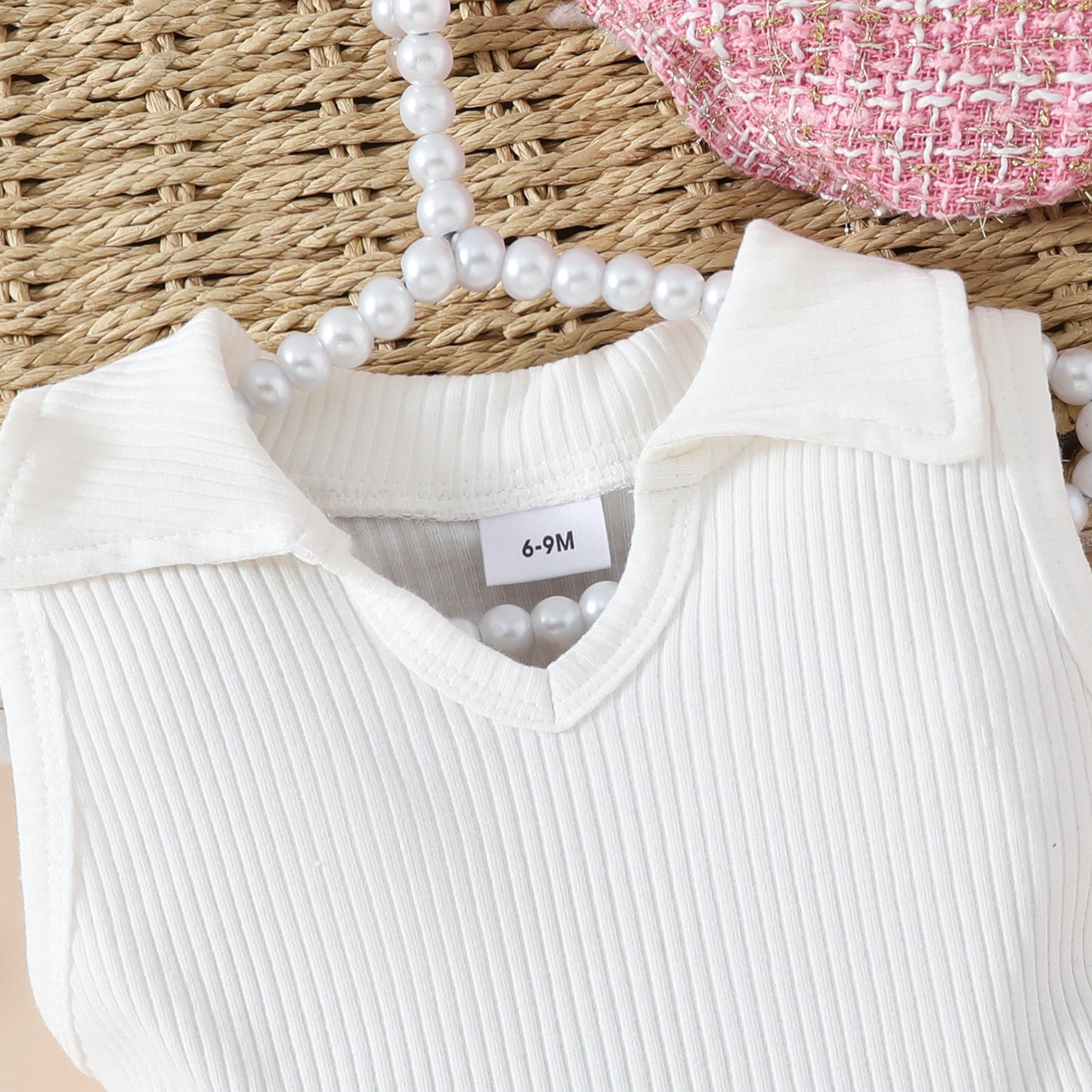 Ensemble jupe et béret à carreaux pour fille