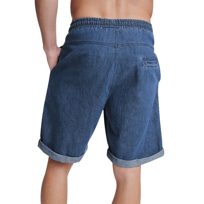 Pantalones cortos casuales de verano de algodón para hombre