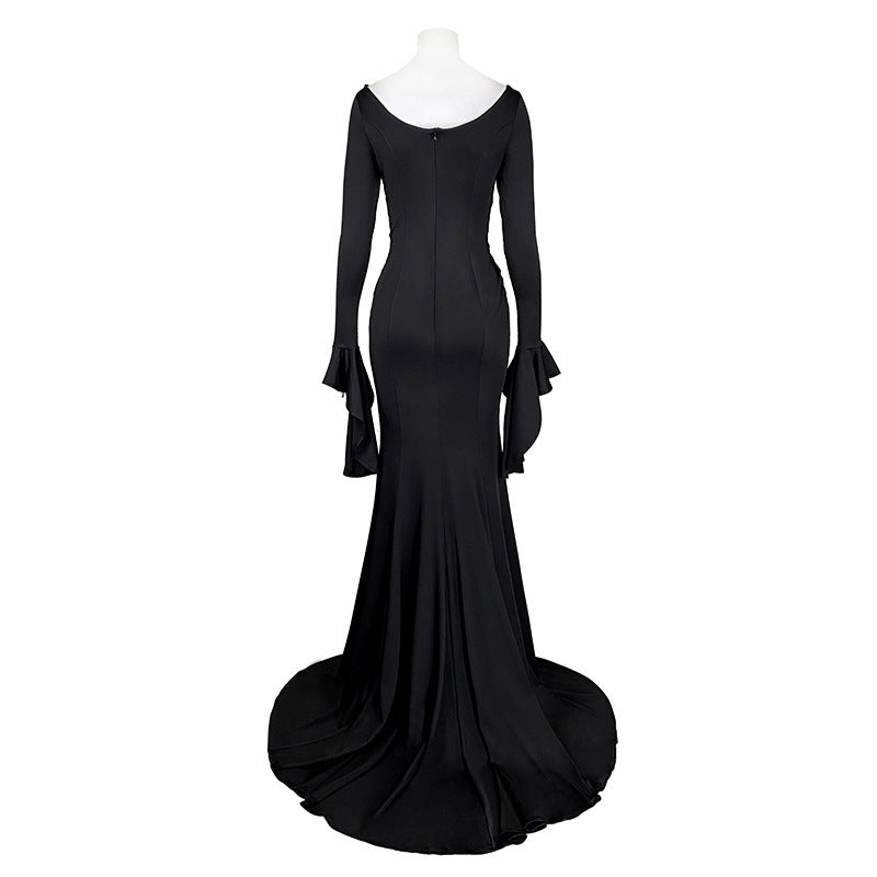 Cadeau de vêtements de performance d'Halloween Morticia Addams