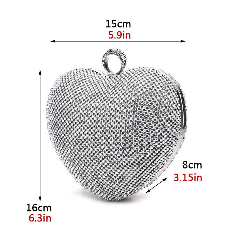 Sac de soirée pour femme avec diamants