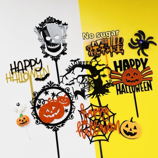 Insertion de gâteau acrylique d'Halloween