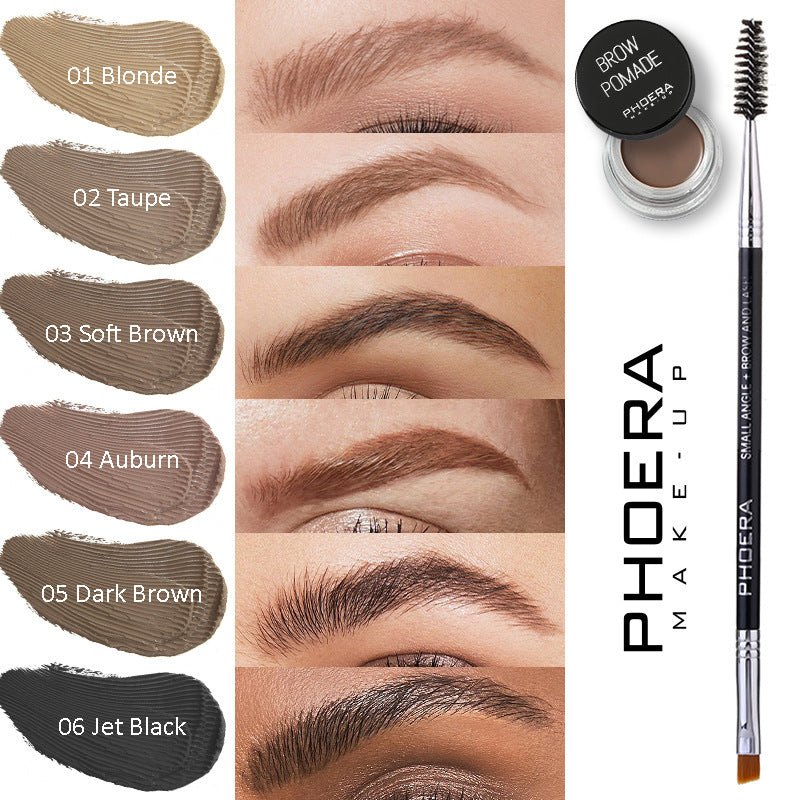 Crème pour les sourcils Phoera Fashion And Nature, 6 couleurs