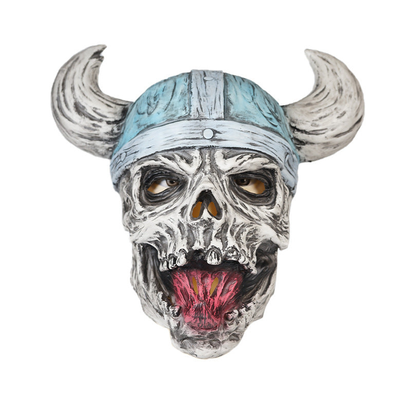 Masque viking laid en latex pour Halloween