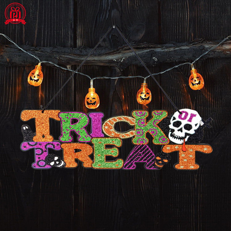 Liste des accessoires de décoration d'Halloween à paillettes