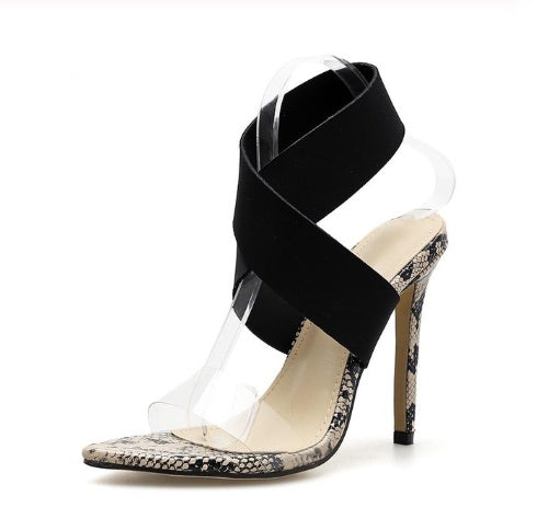 Talons hauts à motif serpent