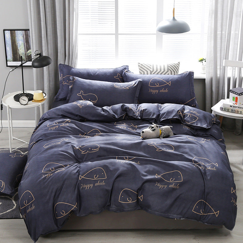 Ropa de cama Juego de cuatro piezas Sábana Funda de edredón