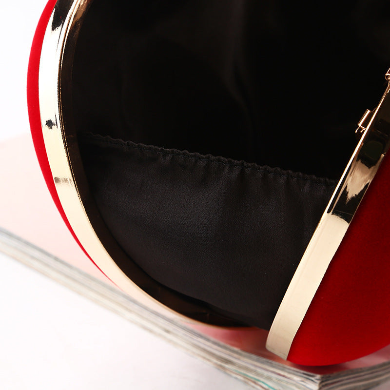 Heart-shaped Clutch Simple Dinner Bag Handmade