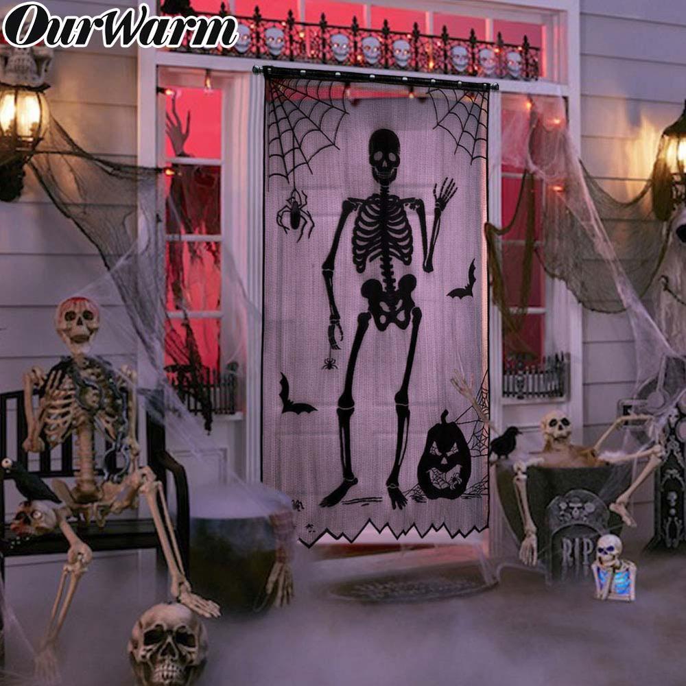 Rideau à motifs d'Halloween
