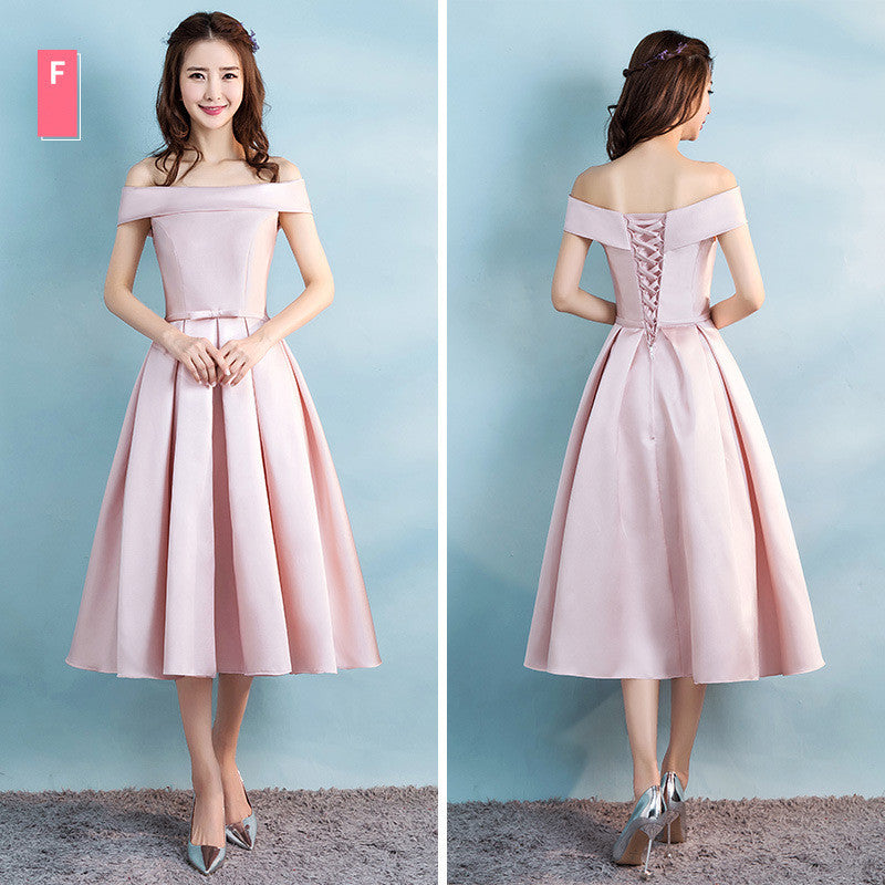One-shoulder Satin Evening Dress
