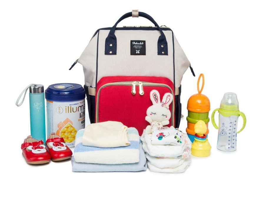Bolsa de momia multifunción de gran capacidad, paquete materno-infantil, bolso para mujeres embarazadas, mochila para madres