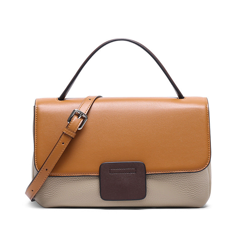 Bolsos de cuero en contraste