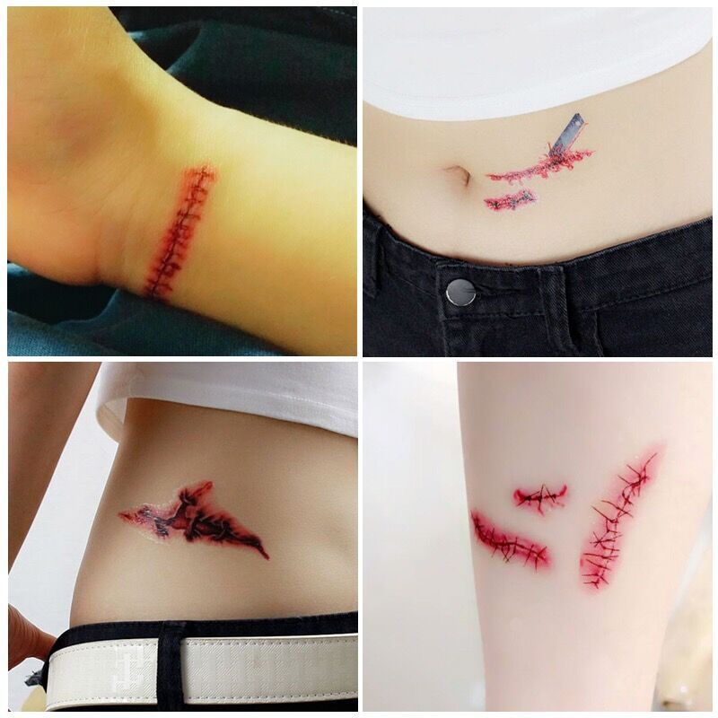 Autocollants de tatouage d'Halloween
