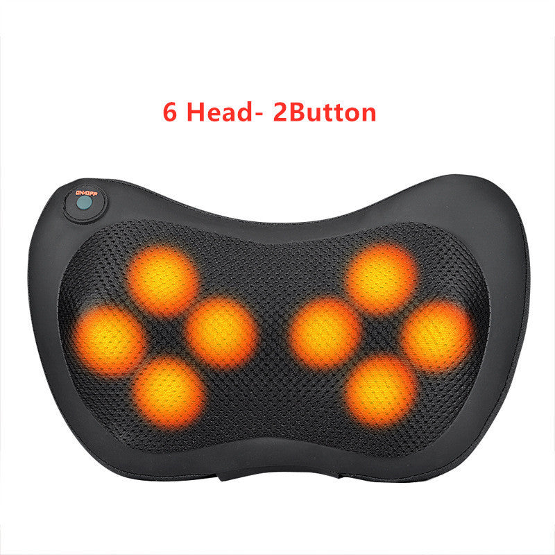 Almohada de masaje multifuncional eléctrica, dispositivo de relajación de cintura y espalda