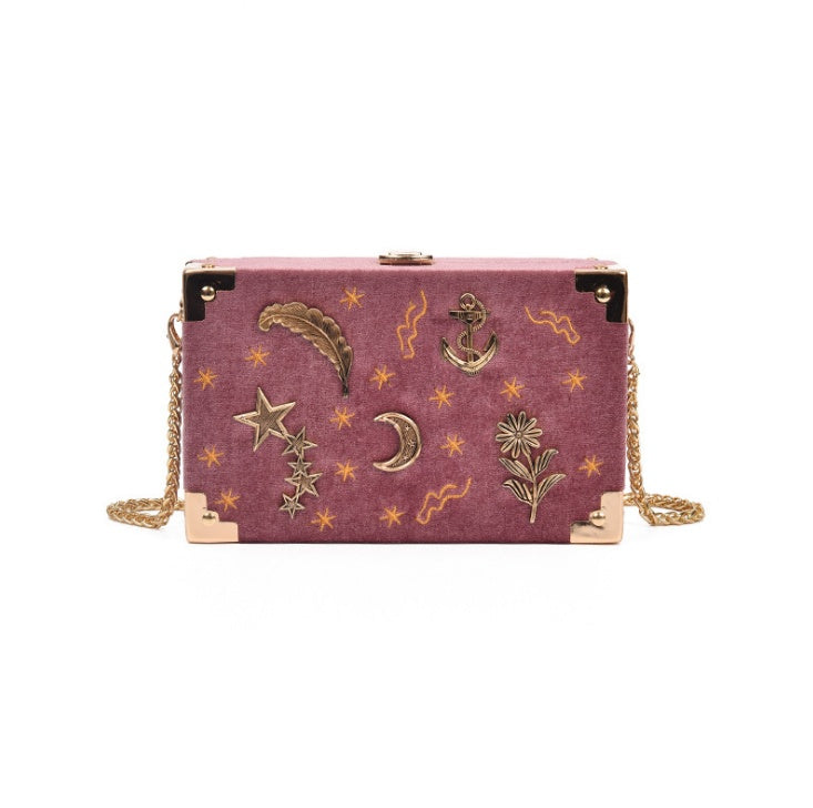 Embroidery Stars One Shoulder Slung Box