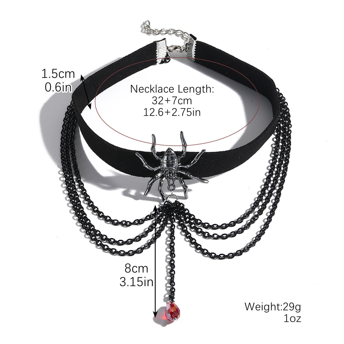 Collier d'Halloween, pendentif chauve-souris, fantôme, crâne, citrouille, araignée, accessoires