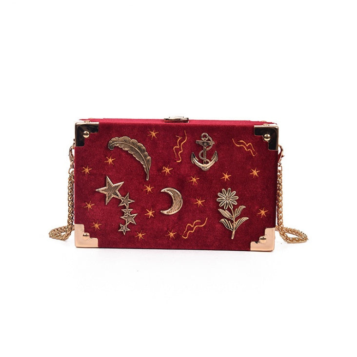 Embroidery Stars One Shoulder Slung Box