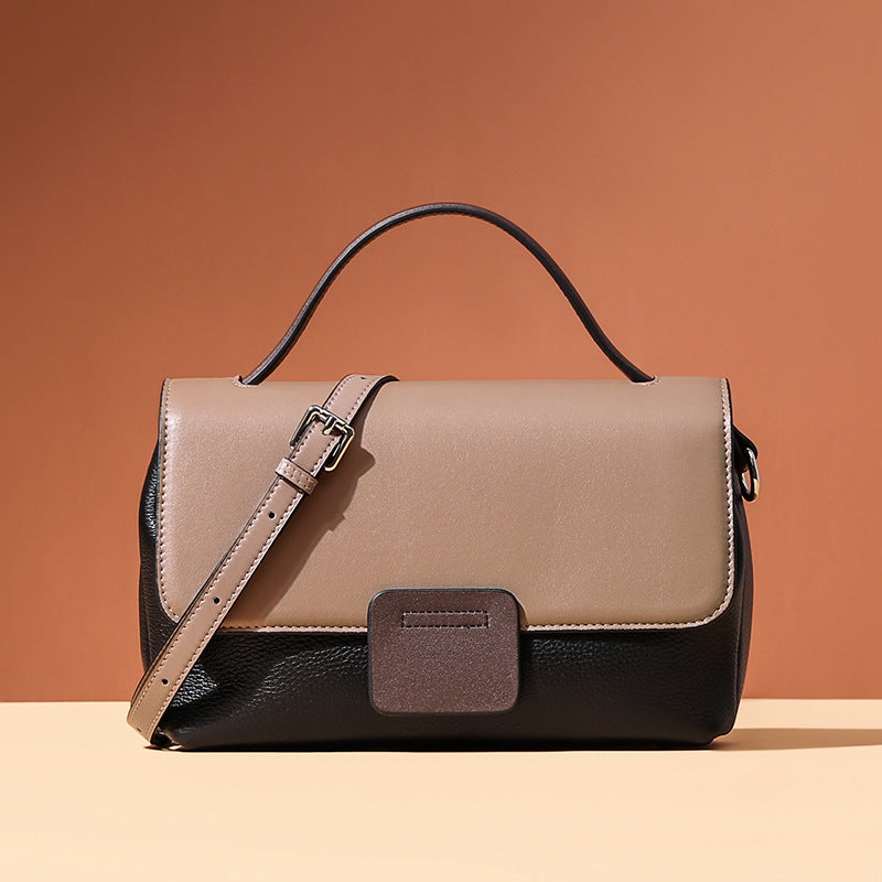Bolsos de cuero en contraste