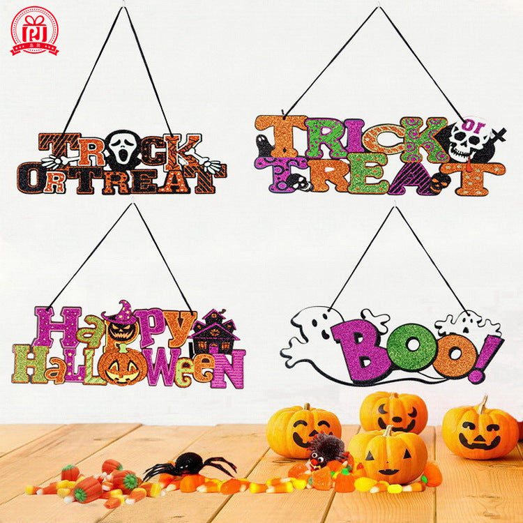 Liste des accessoires de décoration d'Halloween à paillettes
