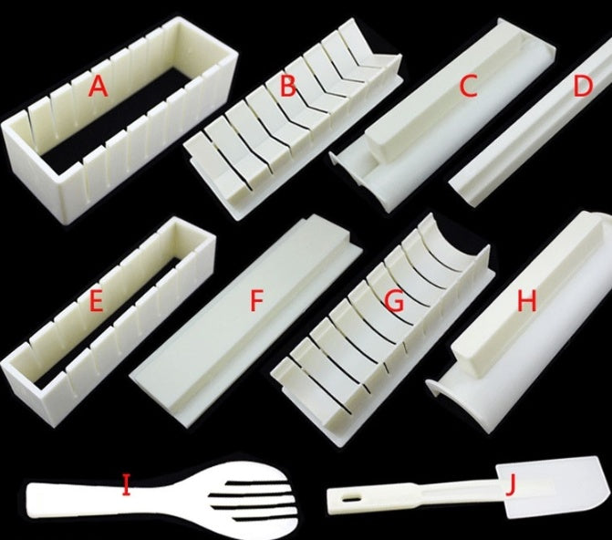 Molde para hacer Sushi con bolas de arroz, juego de herramientas para hacer Sushi de cocina, rollo de Sushi