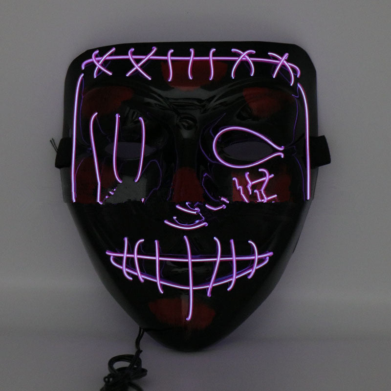 Cagoule effrayante à LED pour Halloween