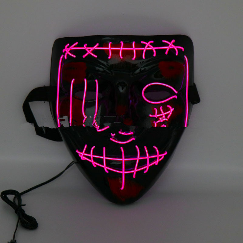 Cagoule effrayante à LED pour Halloween