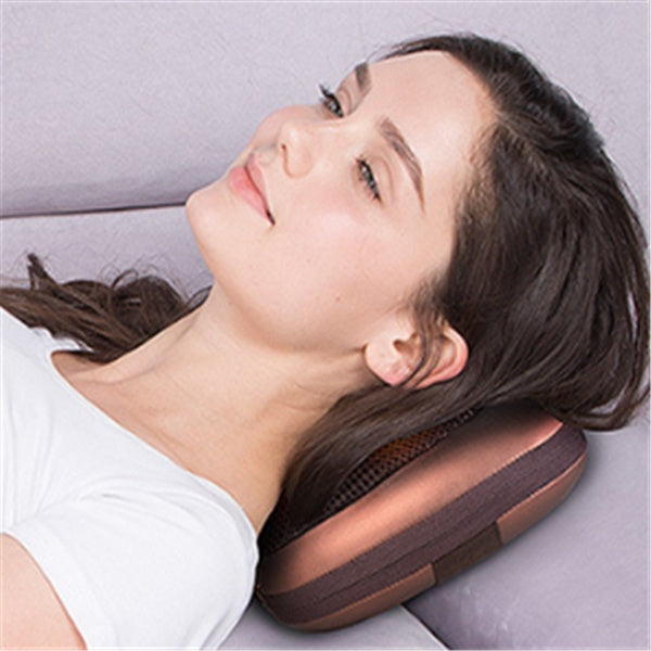 Almohada de masaje multifuncional eléctrica, dispositivo de relajación de cintura y espalda
