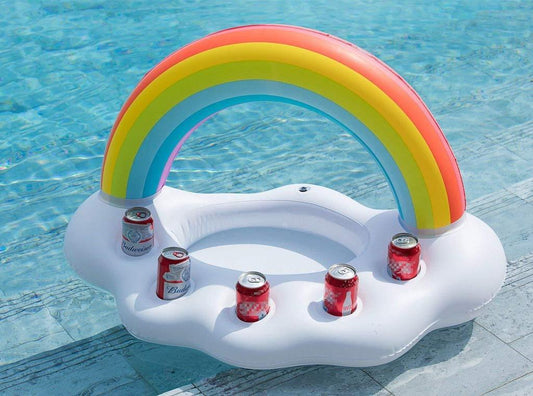 Rafraîchisseur de piscine gonflable arc-en-ciel Gay Pride
