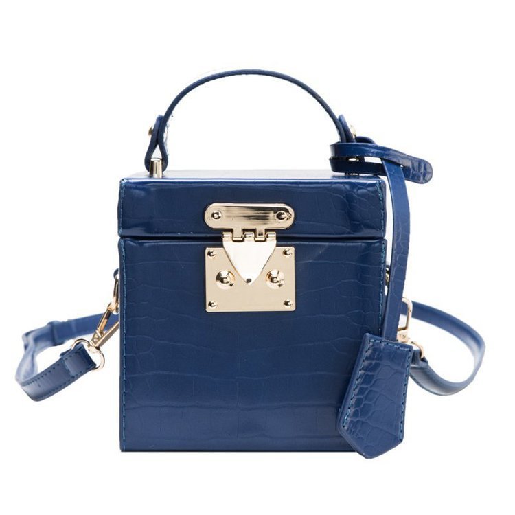 Bolso de hombro con personalidad de caja que combina con todo