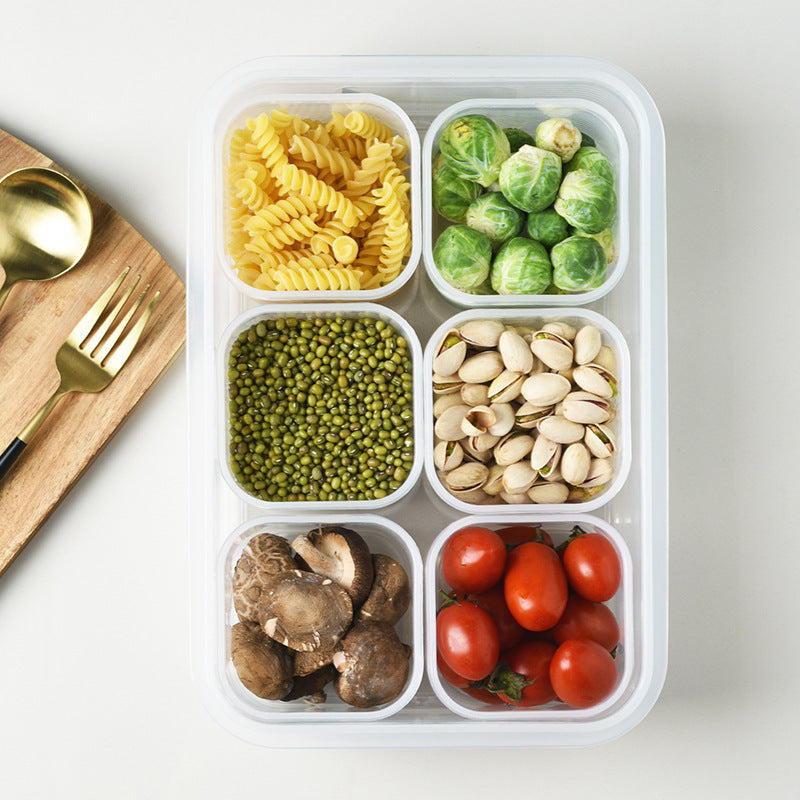 Caja de almacenamiento de frutas y verduras para refrigerador, caja de almacenamiento con drenaje para cocina con tapa