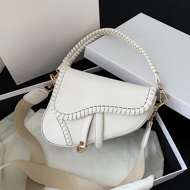 Fashion Texture Messenger Bag Ladies All Match Saddle Bag