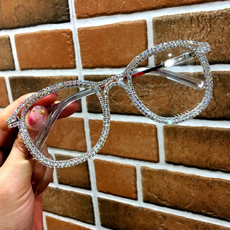 Gafas de sol hechas a mano con diamantes de imitación vintage