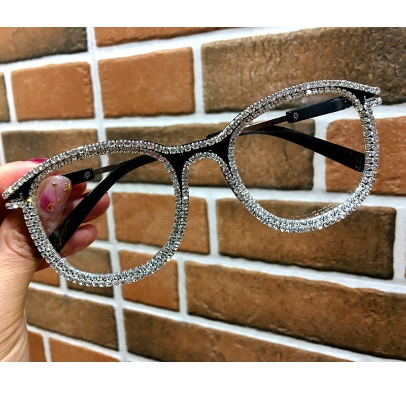 Gafas de sol hechas a mano con diamantes de imitación vintage