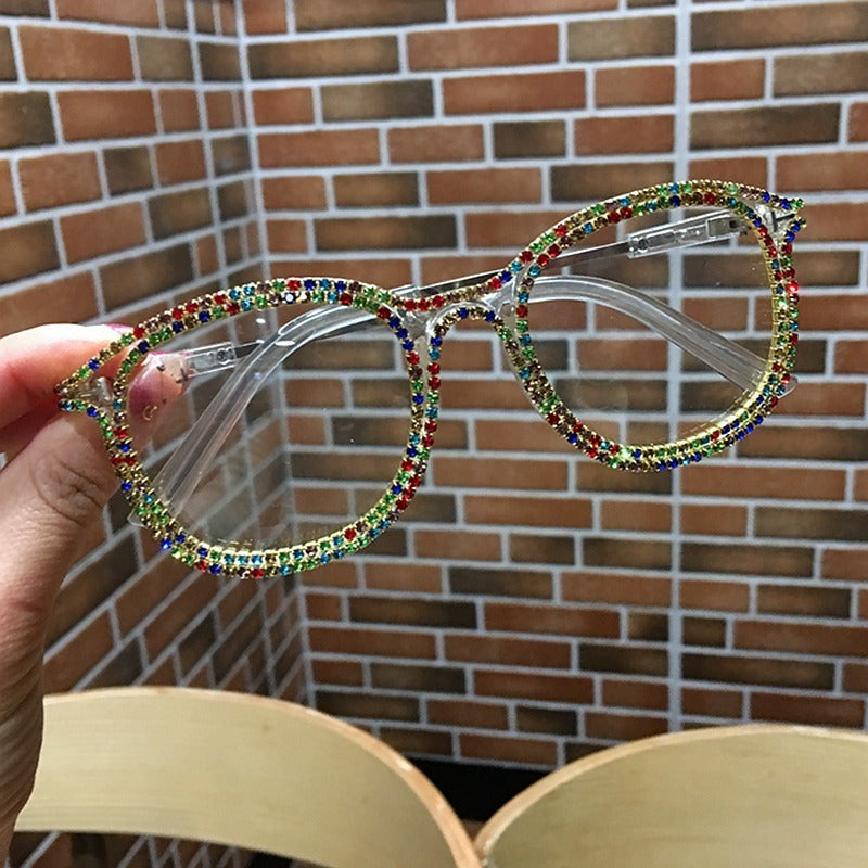 Gafas de sol hechas a mano con diamantes de imitación vintage