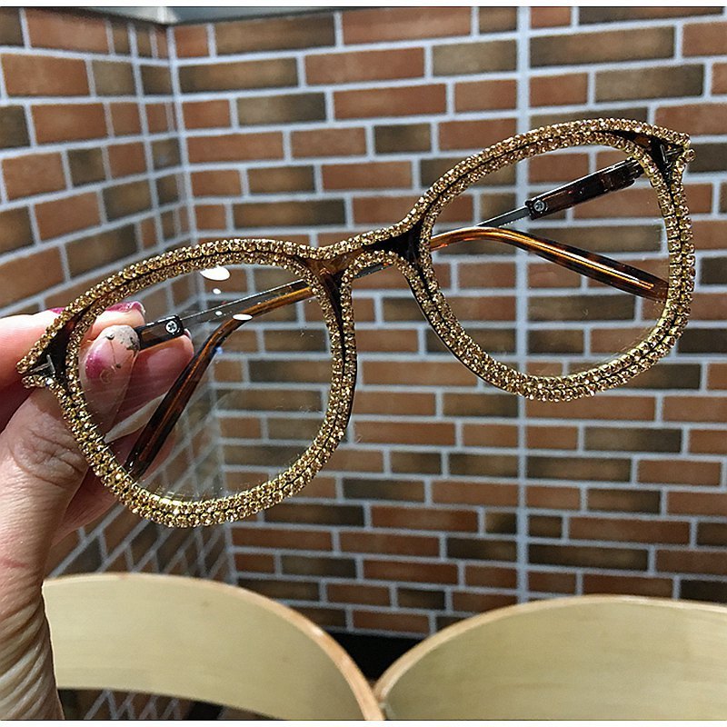 Gafas de sol hechas a mano con diamantes de imitación vintage