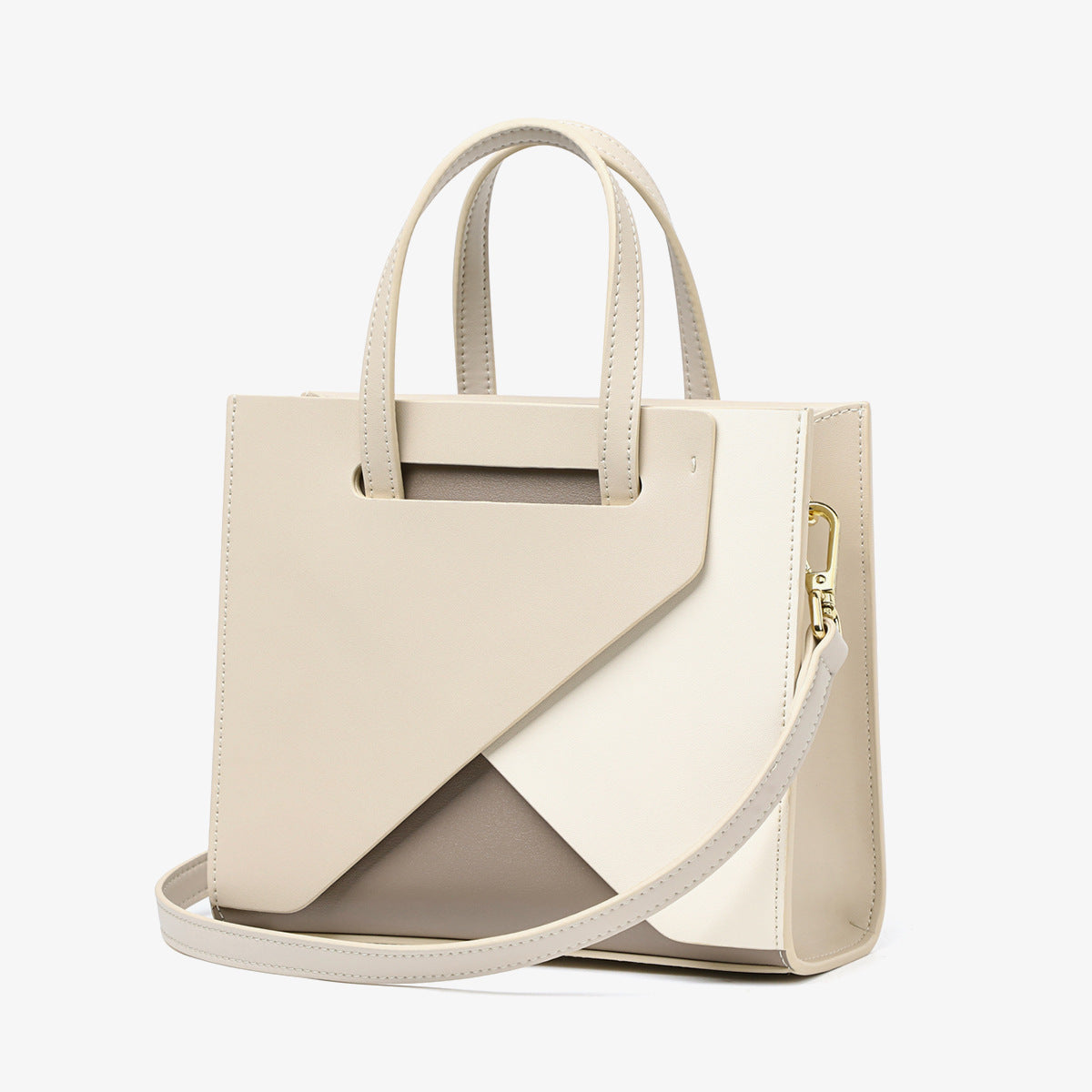 Sac bandoulière en cuir grande capacité pour femme
