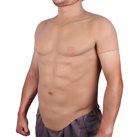 Traje de actuación escénica con traje musculoso macho