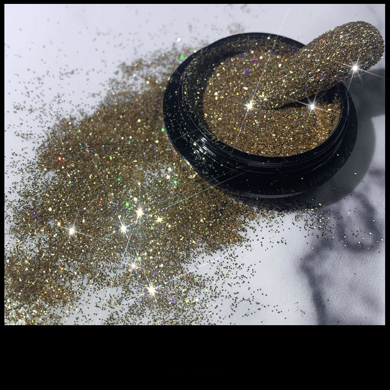 Glitter Flash Nails Crystal Diamond Powder Net Celebridad Vibrato