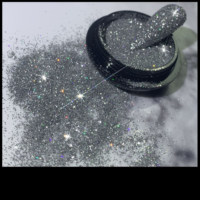 Glitter Flash Nails Crystal Diamond Powder Net Celebridad Vibrato