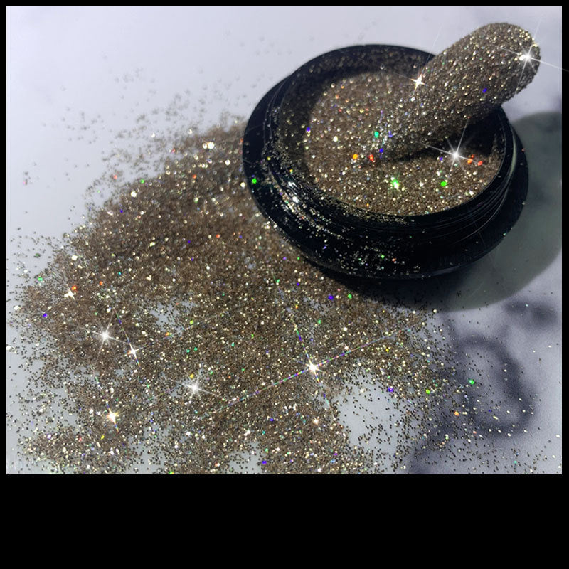 Glitter Flash Nails Crystal Diamond Powder Net Celebridad Vibrato