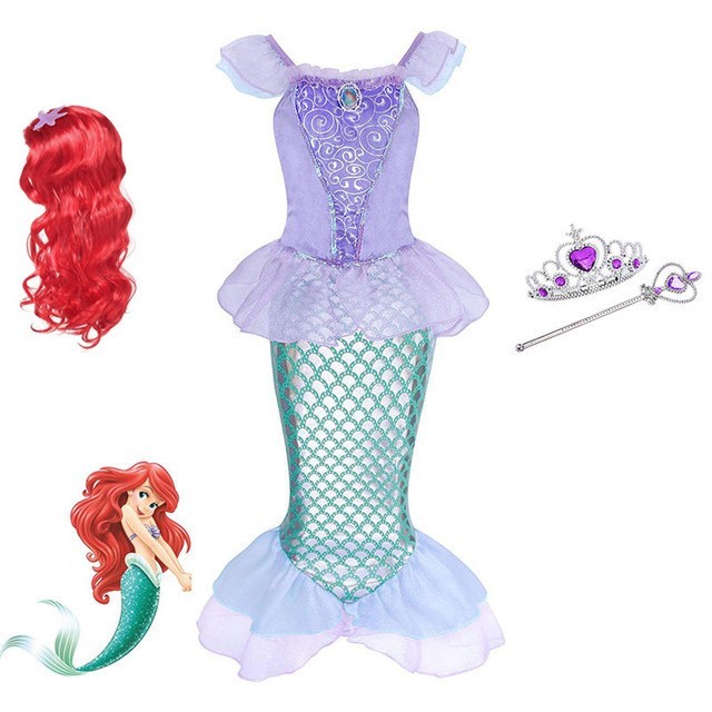 Vêtements d'Halloween sirène Ariel