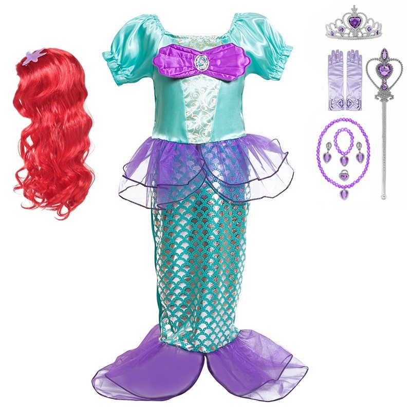Vêtements d'Halloween sirène Ariel
