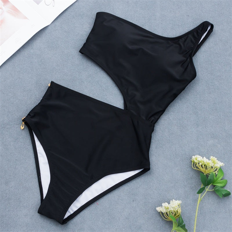 Nuevo traje de baño de una pieza de bikini estilo adolescente