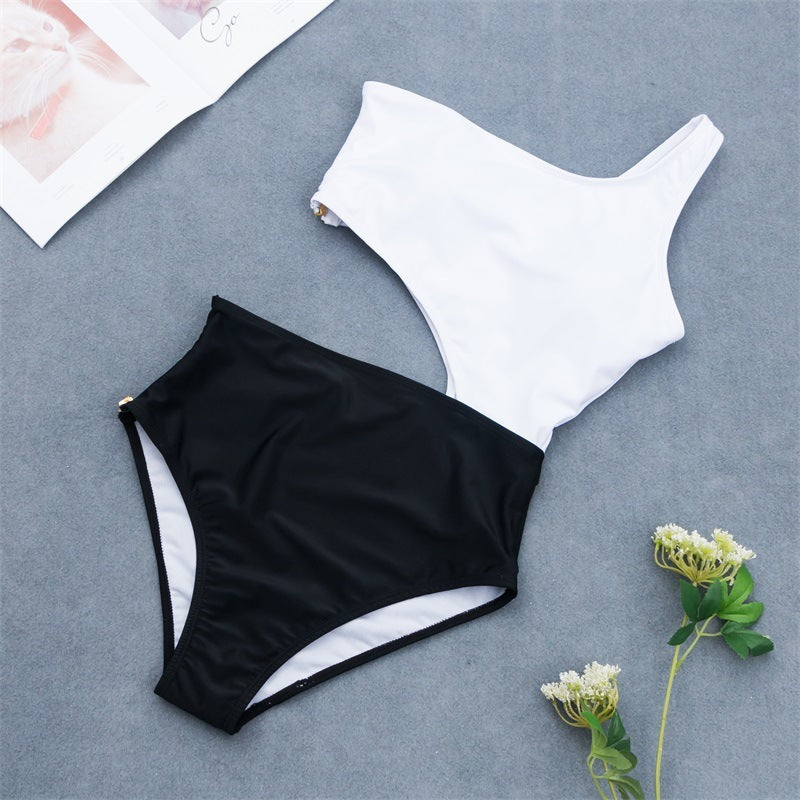 Nuevo traje de baño de una pieza de bikini estilo adolescente