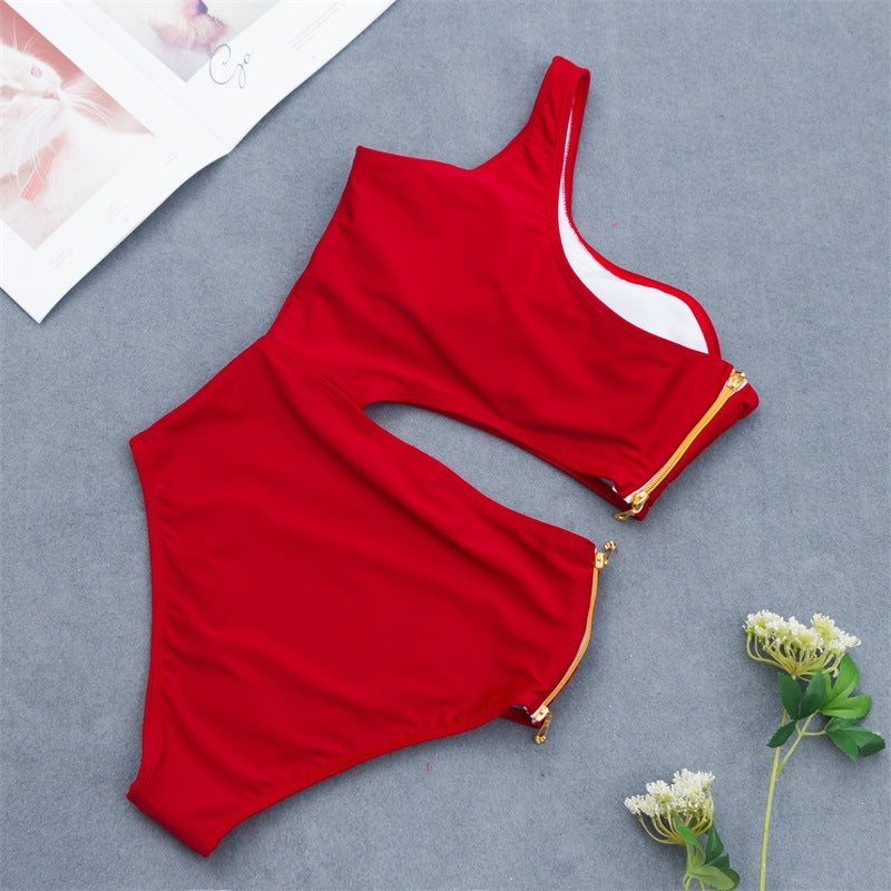 Nuevo traje de baño de una pieza de bikini estilo adolescente
